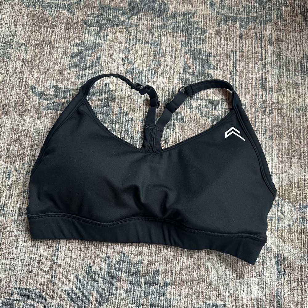 Oner active black sports bra, size medium